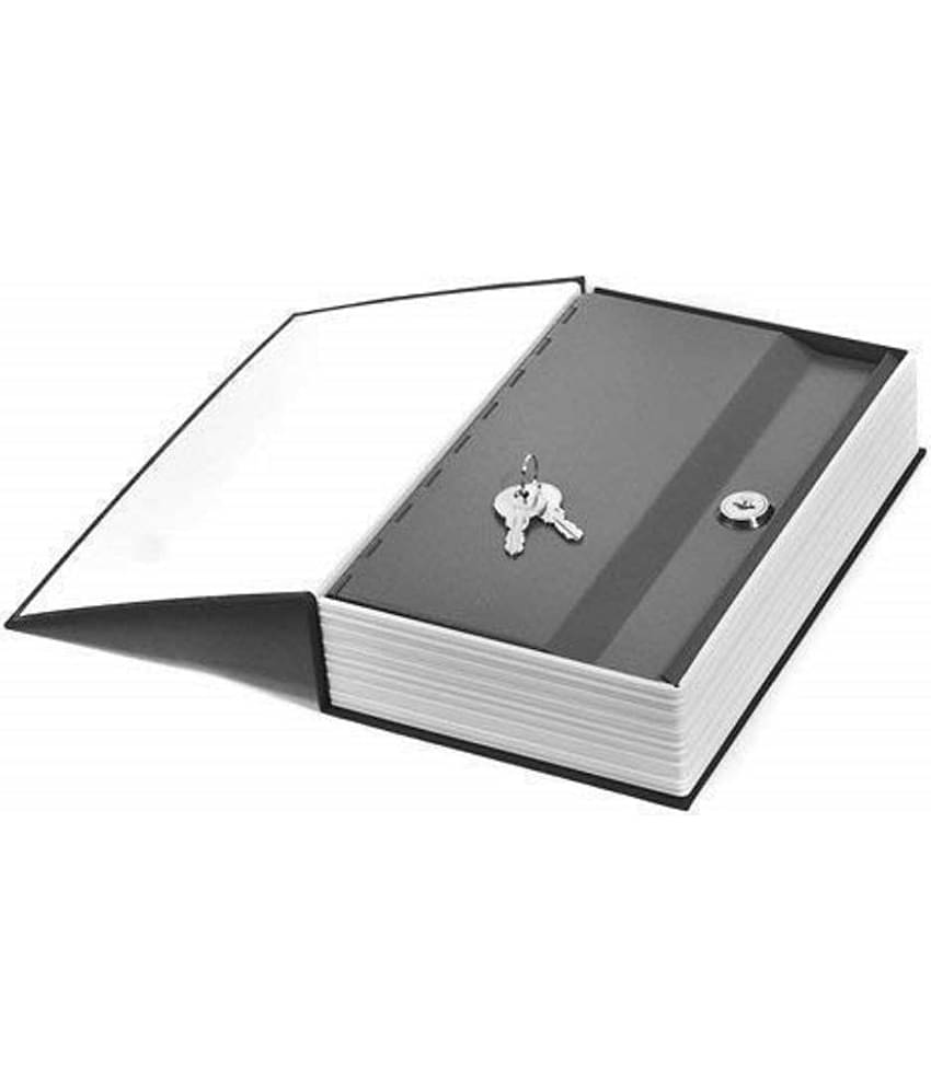 RAMDEV ENTERPRISE Metal Book Safe Locker for Hiding Cash, Jewellery, Passport and other Valuables | Portable Hidden Dictionary Secret Book Safe with 2 Keys for Office & Home.