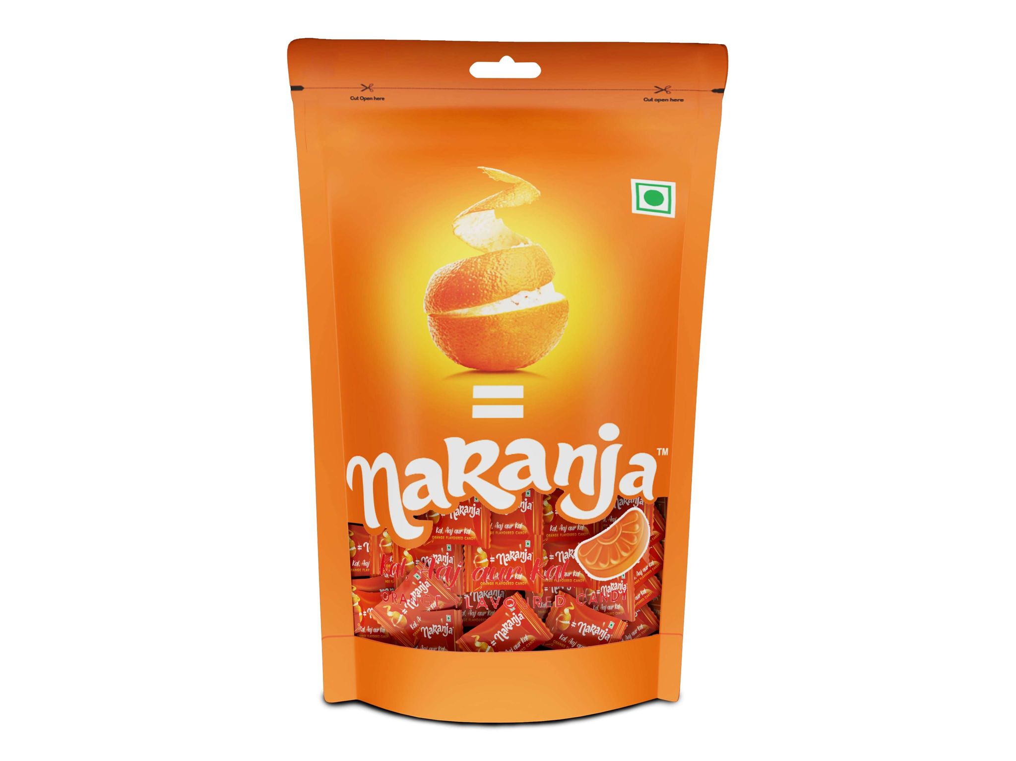 Derby Naranja Candy Standy Pouch 50Pcs - Pack  Of 70