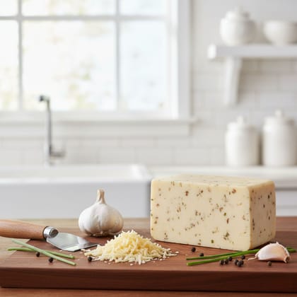 Garlic Cheddar Cheese 200g
