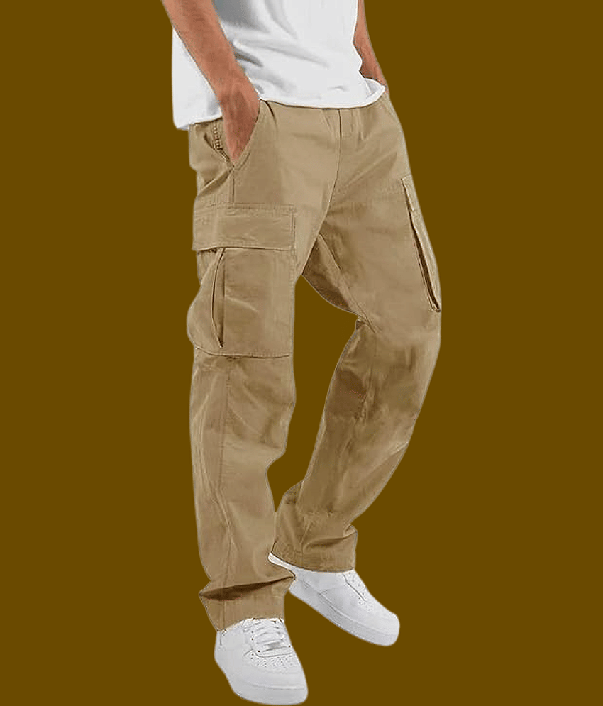 ikigai Regular Flat Men's Cargos - Mint Green ( Pack of 1 )