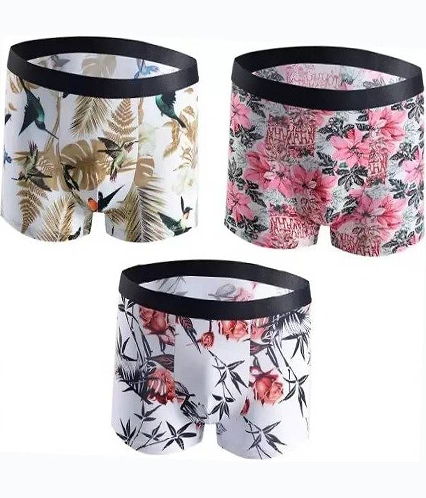 Cavenders Pack of 3 Nylon Trunks For Men's ( Multicolor )