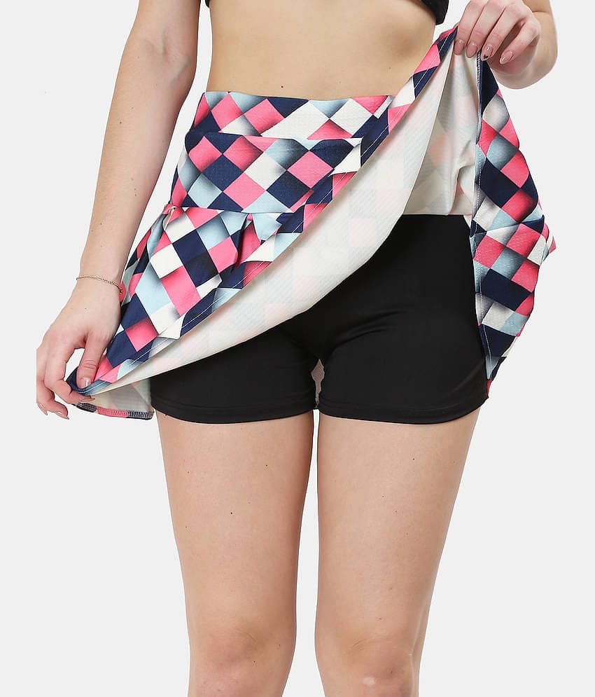 N-Gal - Multi Color Polyester Women's Circle Skirt ( Pack of 1 )