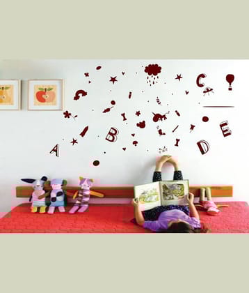 Sticker Studio Abcd Super Hero Theme PVC Sticker