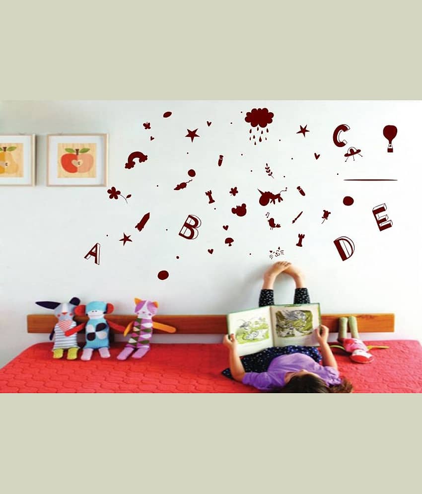 Sticker Studio Abcd Super Hero Theme PVC Sticker