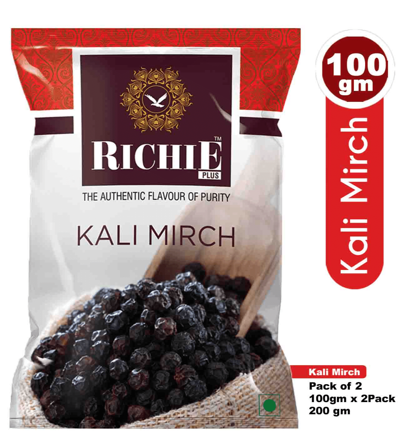 Richie Black Pepper, 200 gm