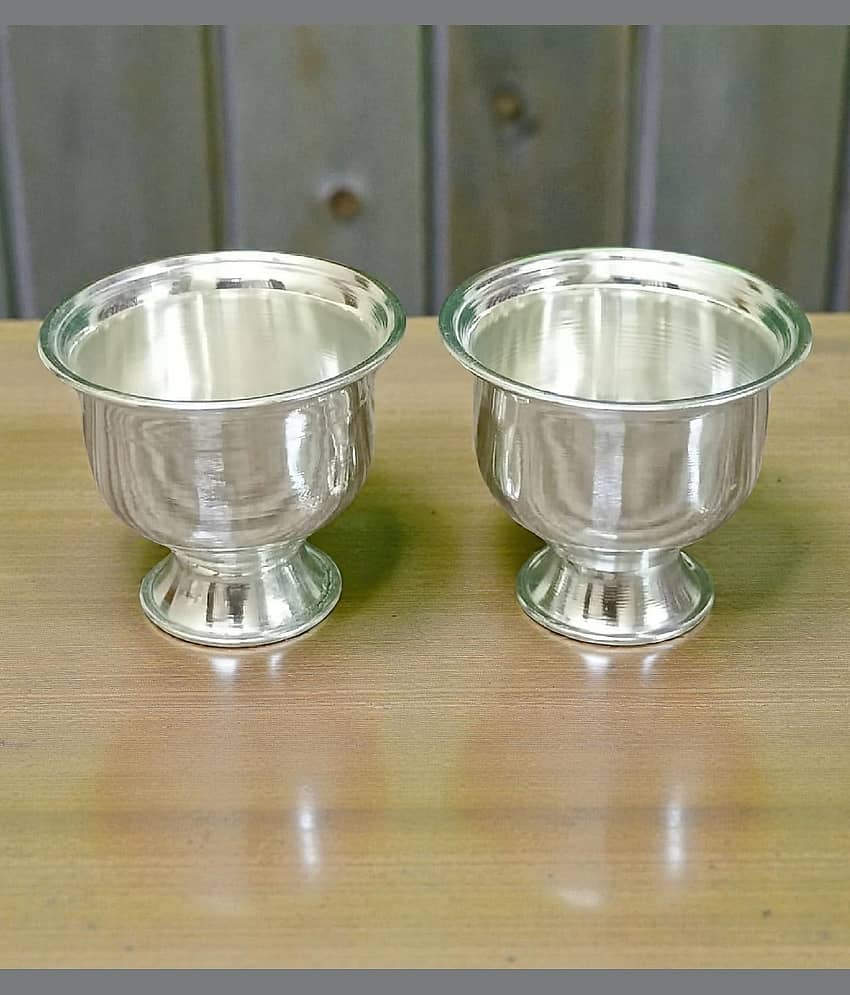 Sigaram Kumkum Box 2 Plain Kum Kum Cup ( Pack of 2 )