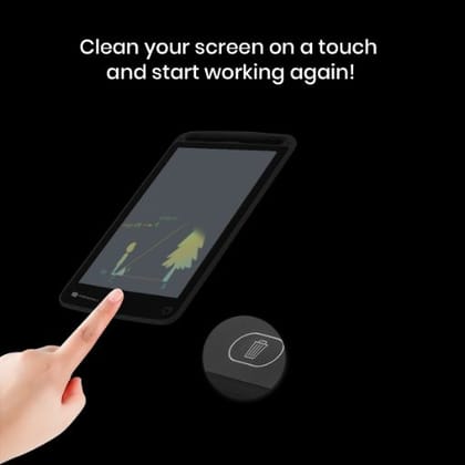 Portronics Ruffpad 8.5M, Multicolor LCD, One-Tap Erase, 8.5 Inches Screen, Smart Lock (Black)