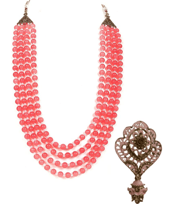 Wedding Groom Mala & Brooch Set for Men