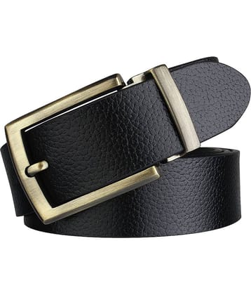 Loopa Black Leather Formal Belt Pack of 1