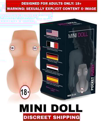 Sexual Wellness  Men's Sex Toys Masturbator Mini Doll Hand-held Masturbator Pocket Pussy Masturbator for Men