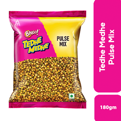 Bingo Tedhe Medhe Namkeens Pulse Mix, 180 gm