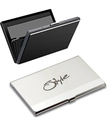 Styel 98 Combo of 2|High Quality Stylish Wallet for Men & Women 6 Card Holder