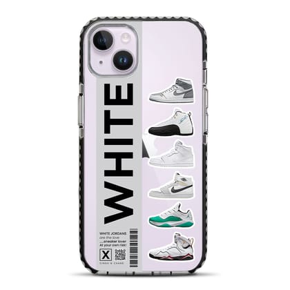 White Jordans iPhone 14 Plus Stride Phone Case-Stride