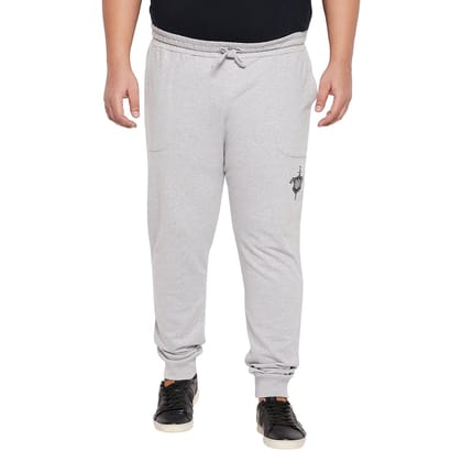 Men Plus Size Laid Solid Trackpant - 3XL