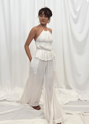Senna Co-ord set (White)-White / XS