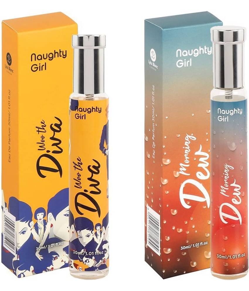 Naughty Girl Luxury EDP Woo the Diva With Morning Dew Perfumes for WomenBuy One Get One (30ml x 2)