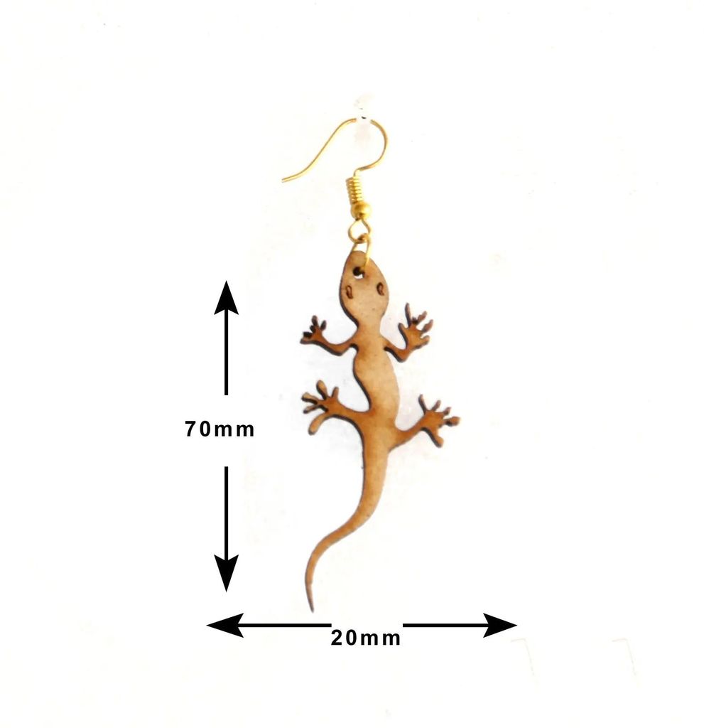 Handcrafted Wooden Earrings Set - 4 Pairs of Unique and Playful Designs