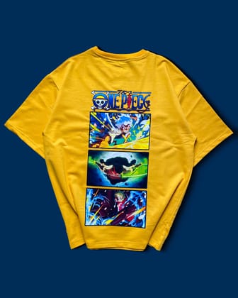 One-piece Unisex t-shirt oversized t-shirt-Yellow / S