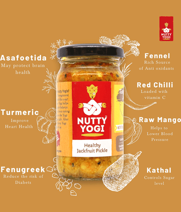 Nutty Yogi Healthy Jackfruit Pickle 200 g