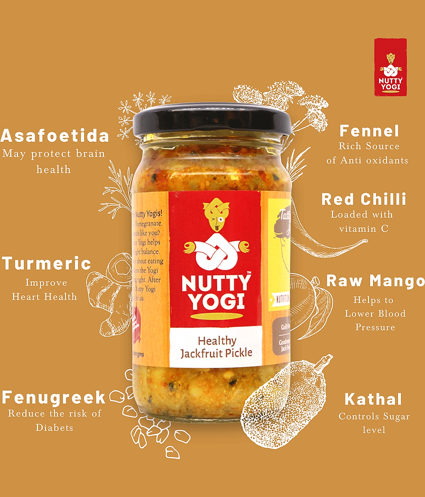 Nutty Yogi Healthy Jackfruit Pickle 200 g