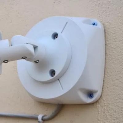 PVC Round Junction Box , Indoor/Outdoor with Nails , (5X5) For CCTV Cameras - White PVC Round Junction Box , Indoor/Outdoor with Nails , (5X5) For CCTV Cameras - White