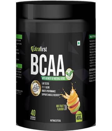 Nutrafirst BCAA workout proteins with Mixed Fruit Flavored 400 gm
