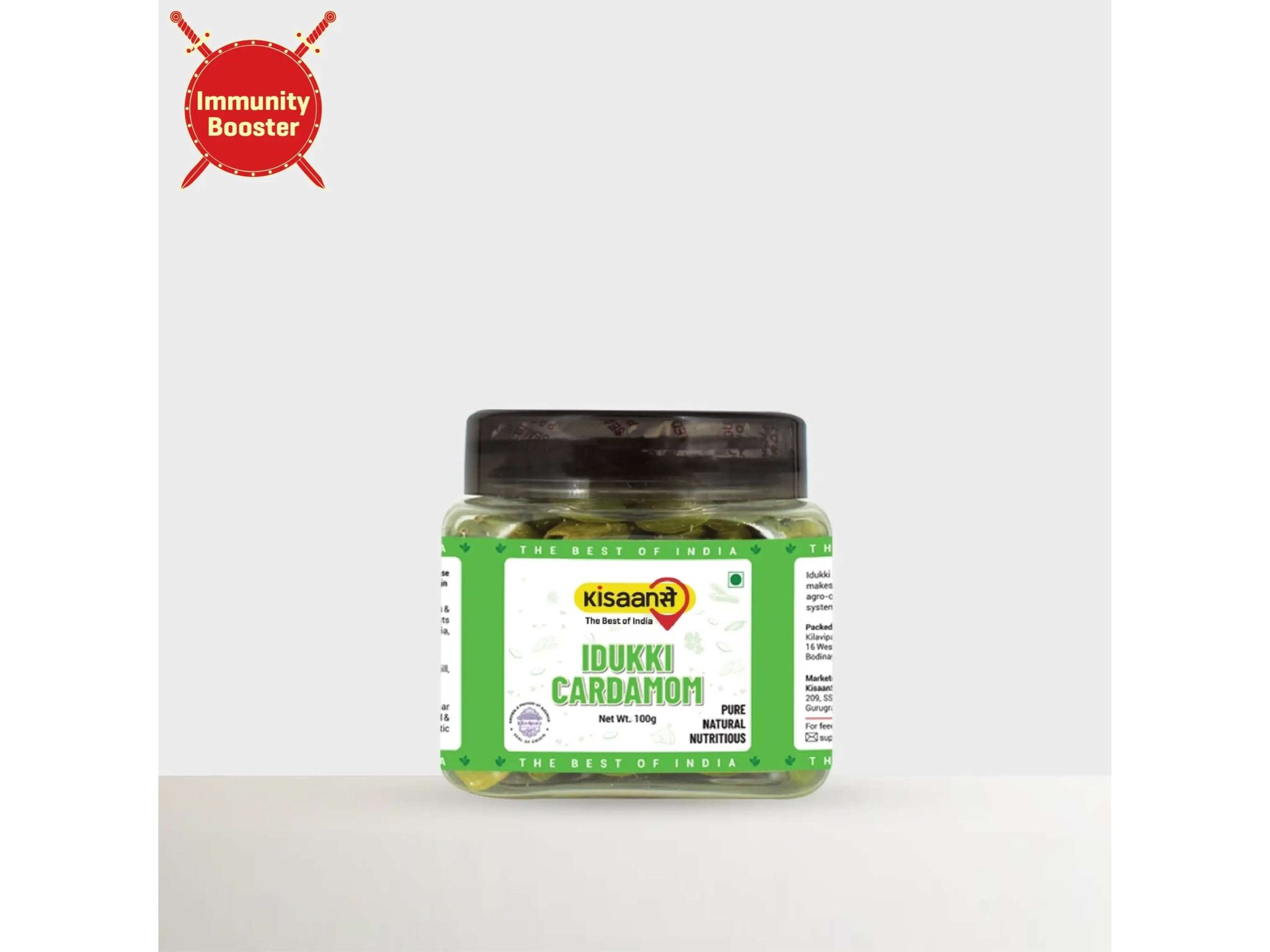 KisaanSay Premium Idukki Cardamom - 50 Gram