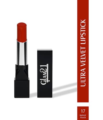 Glam21 Long-lasting Ultra Velvet Lipstick With Creamy matte finish2.5gm Apricot Punch-17