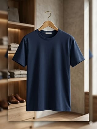 PREMIUM Mens Plain Round Neck 100% Cotton T-Shirt PREMIUM Mens Plain Round Neck 100% Cotton T-Shirt