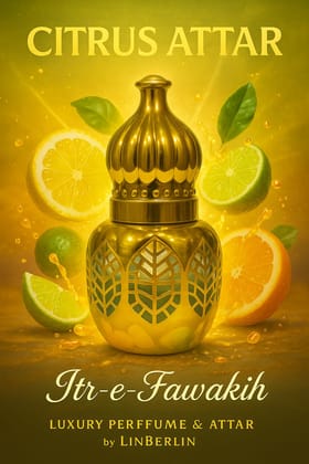 Lemon Attar | Nimbu Fragance - Fresh & Long Lasting Lemon Fragance for Men & Women | Alcohol-Free by LinBerlin
