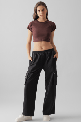 Brown -Baby tee-XS