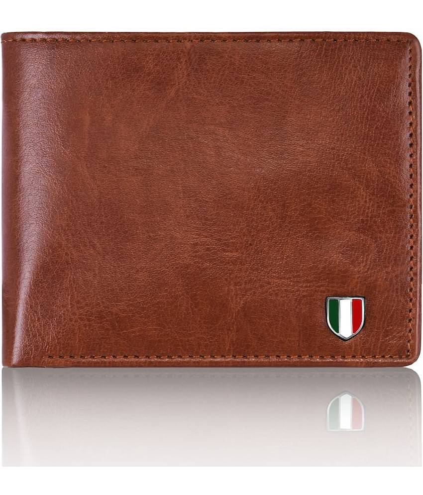 GIOVANNY - Brown Leather Men's Regular Wallet ( Pack of 1 )