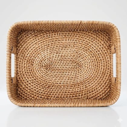 Cane Rectangular Tray