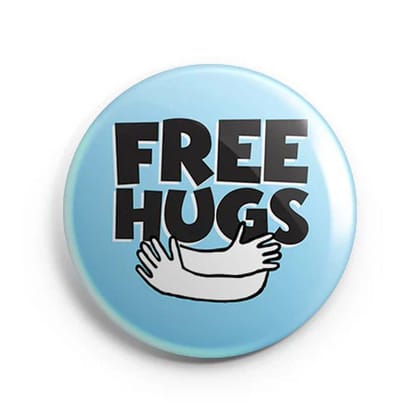 Magnetic Badge Free Hugs