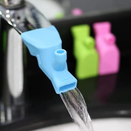 Silicone Tap Extender – Flexible Faucet Extension for Kids and Seniors Single Piece