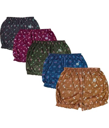 Drako Pack of 5 Cotton Briefs For Women ( Multicolor )