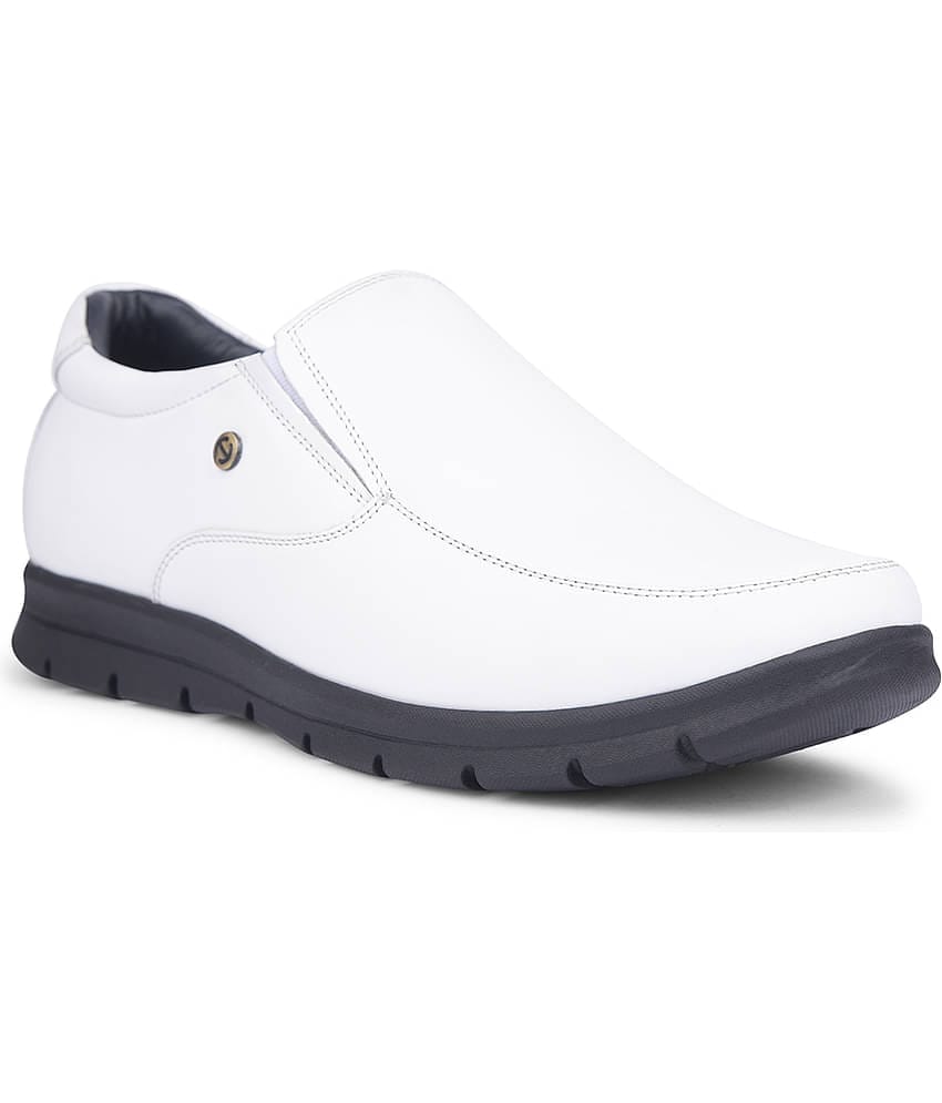 Liberty White Men's Slip On Formal Shoes