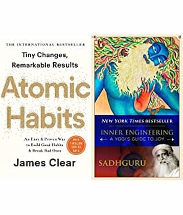Atomic Habits+Inner Engineering: A Yogi’s Guide to Joy(Set of 2books)