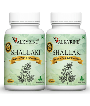 VALKYRINE Shallaki Tablets | Reduce Joint Pain Tablet 120 no.s Pack Of 2