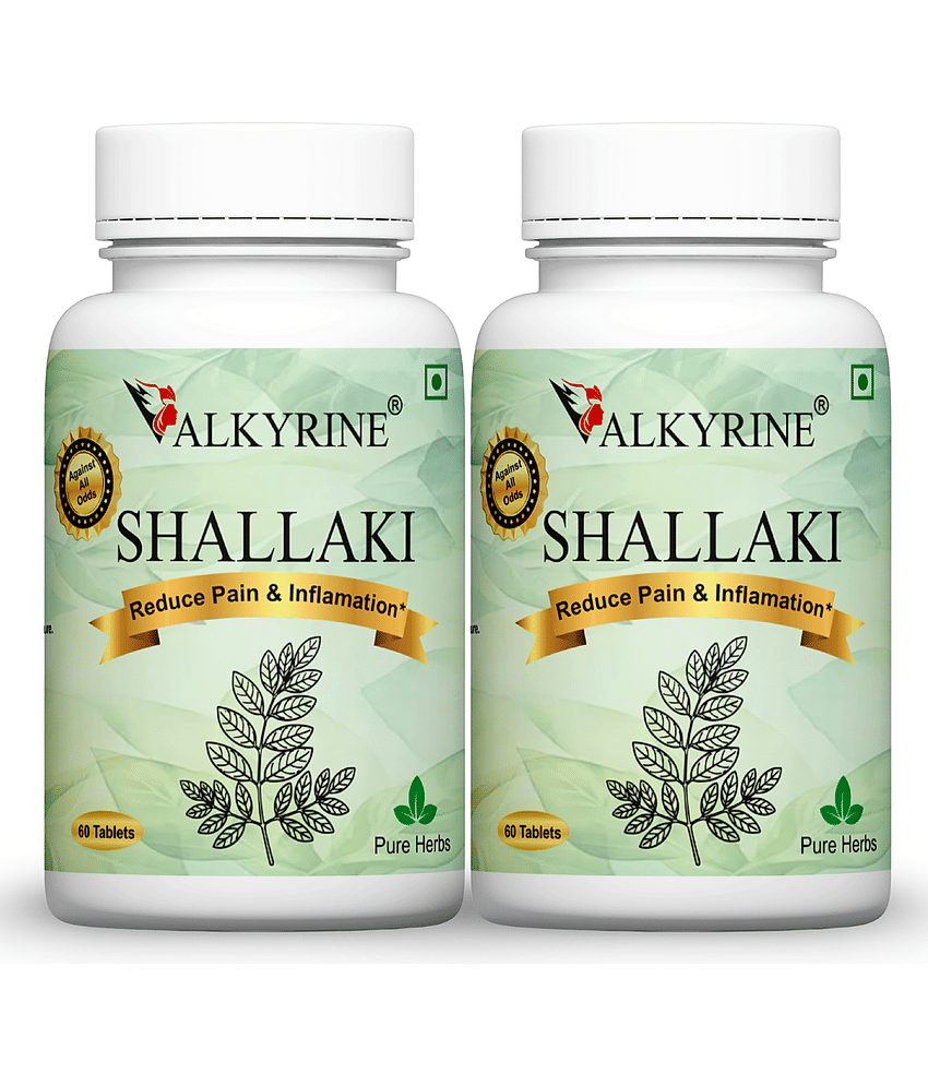 VALKYRINE Shallaki Tablets | Reduce Joint Pain Tablet 120 no.s Pack Of 2