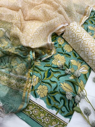 Cotton Suit with Kota Doriya Dupatta