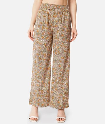ALL WAYS YOU - Multicolor Crepe Straight Women's Palazzos ( Pack of 1 )