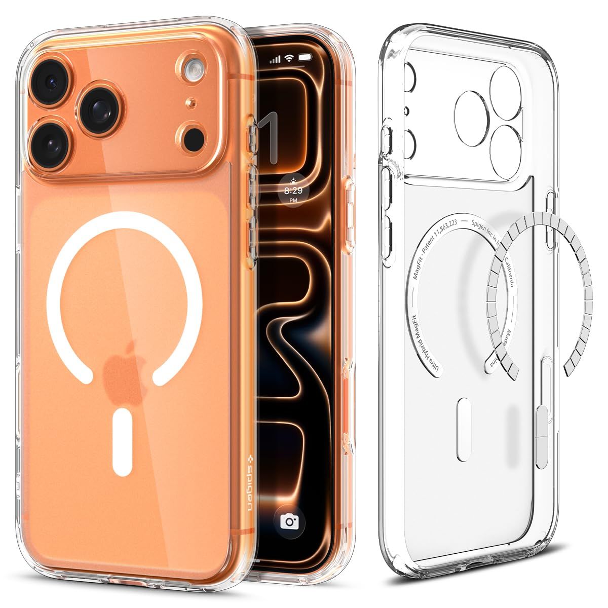 Spigen Ultra Hybrid MagFit Back Cover Case Compatible with iPhone 17 Pro (TPU + Poly Carbonate | Frost White) Spigen Ultra Hybrid MagFit Back Cover Case Compatible with iPhone 17 Pro (TPU + Poly Carbonate | Frost White) - Frost White / iPhone 17 Pro