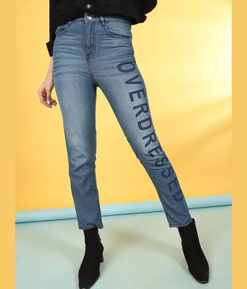Freehand - Blue Cotton Straight Fit Women's Jeans ( Pack of 1 )