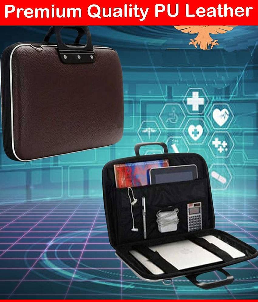 YNA - Brown P.U Office Bag