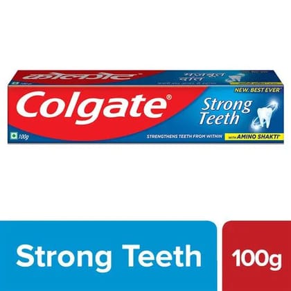Colgate Strong Teeth Anticavity Toothpaste With Amino Shakti, 100 gm