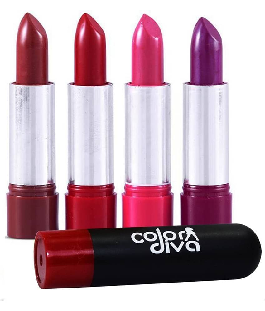 COLOR DIVA Multicolor Lipstick Pack of 4