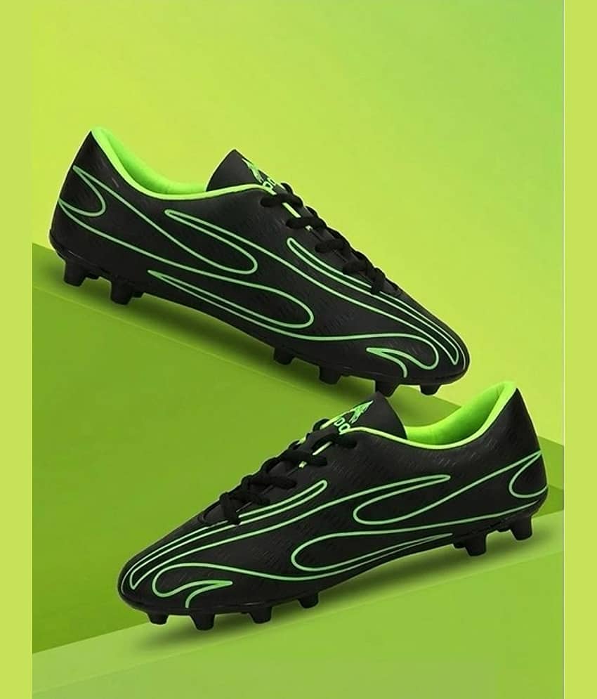 RODOX Black Football Shoes