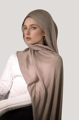 Classic Modal Hijab - Tan Brown-Tan Brown