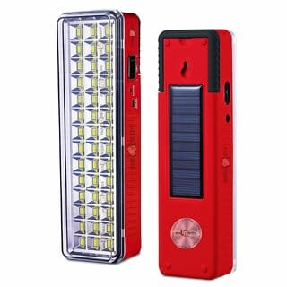 (Pack of 1) Daily Needs Shop Solar Rechargeable 42 SMD Extra Bright LED Light with AC/DC & Solar Charging